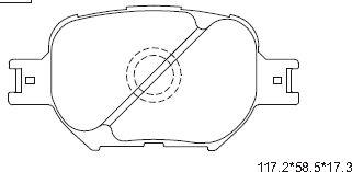 Asimco KD2607 - Комплект спирачно феродо, дискови спирачки vvparts.bg