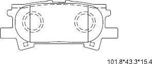 Asimco KD2783 - Комплект спирачно феродо, дискови спирачки vvparts.bg