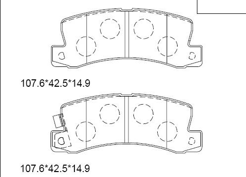 Asimco KD2732 - Комплект спирачно феродо, дискови спирачки vvparts.bg