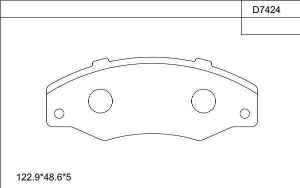 Asimco KD7424 - Комплект спирачно феродо, дискови спирачки vvparts.bg