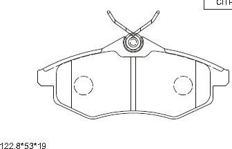 BENDIX 573083J - Комплект спирачно феродо, дискови спирачки vvparts.bg