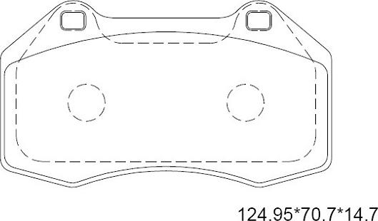 Asimco KD7576 - Комплект спирачно феродо, дискови спирачки vvparts.bg