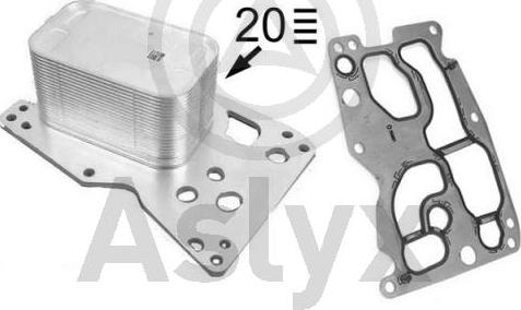 Aslyx AS-521226 - Маслен радиатор, двигателно масло vvparts.bg