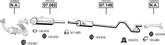 Asmet FO075615 - Изпускателна система vvparts.bg