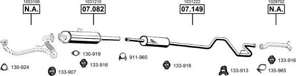 Asmet FO075610 - Изпускателна система vvparts.bg