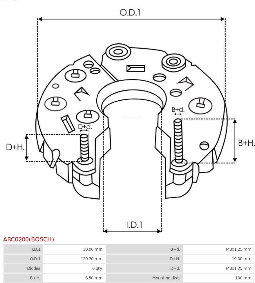 AS-PL ARC0200(BOSCH) - Изправител, генератор vvparts.bg