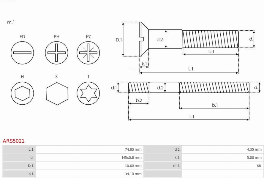 AS-PL ARS5021 - Ремонтен комплект, генератор vvparts.bg