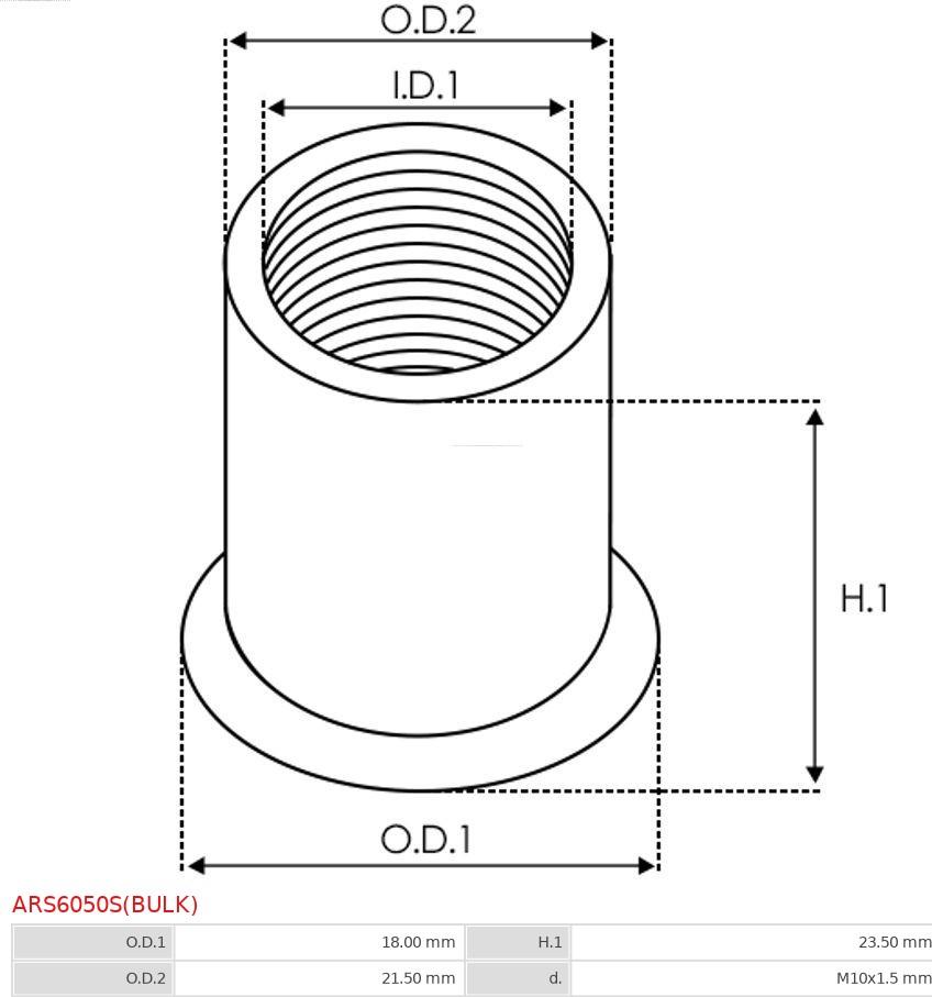 AS-PL ARS6050S(BULK) - Ремонтен комплект, генератор vvparts.bg