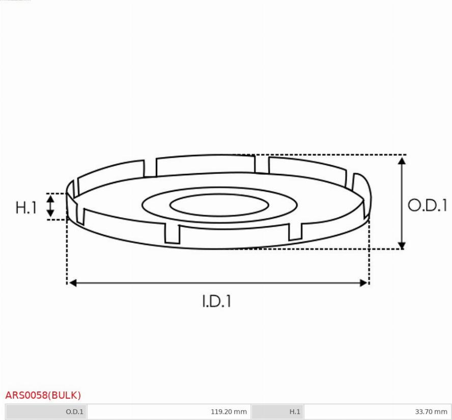 AS-PL ARS0058(BULK) - Ремъчна шайба, генератор vvparts.bg