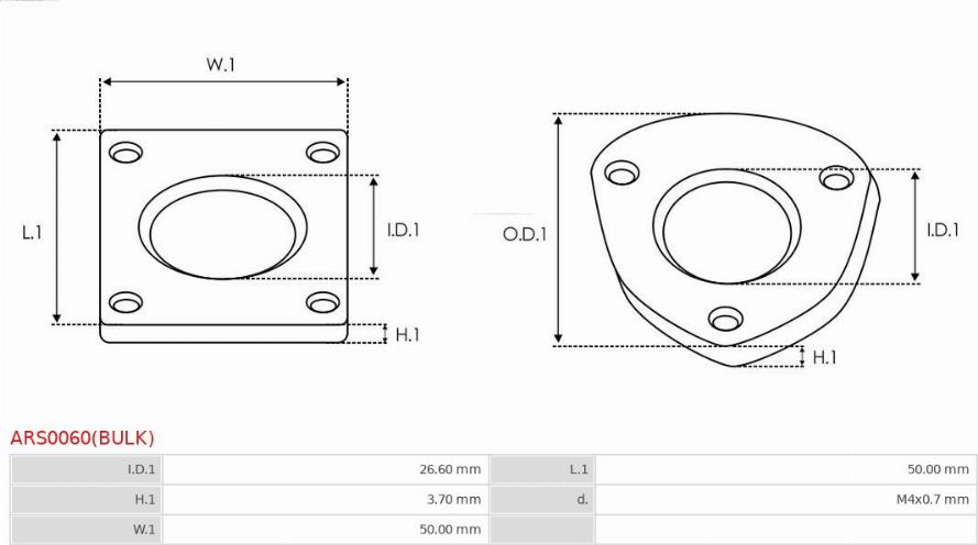 AS-PL ARS0060(BULK) - Ремонтен комплект, генератор vvparts.bg