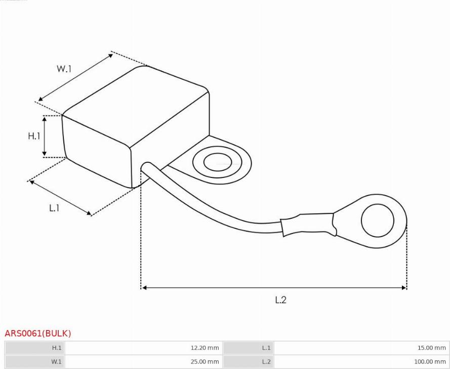 AS-PL ARS0061(BULK) - Ремонтен комплект, генератор vvparts.bg