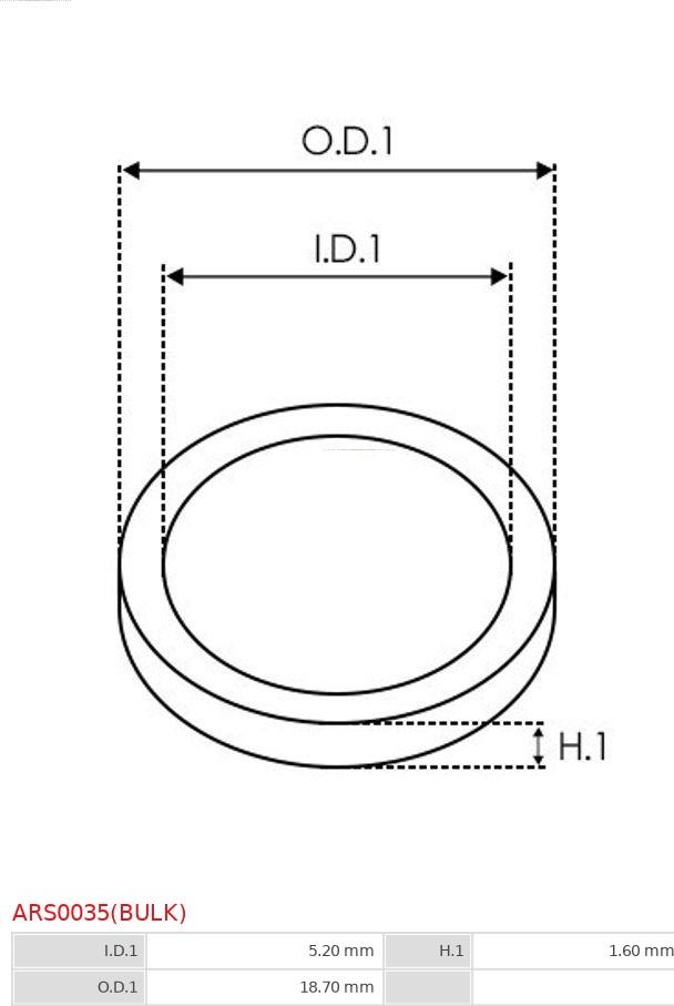 AS-PL ARS0035(BULK) - Ремонтен комплект, генератор vvparts.bg