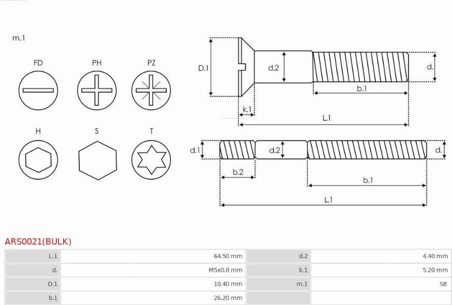 AS-PL ARS0021(BULK) - Ремонтен комплект, генератор vvparts.bg