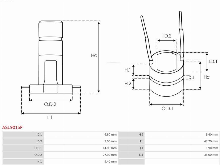 AS-PL ASL9015P - Колектор, генератор vvparts.bg