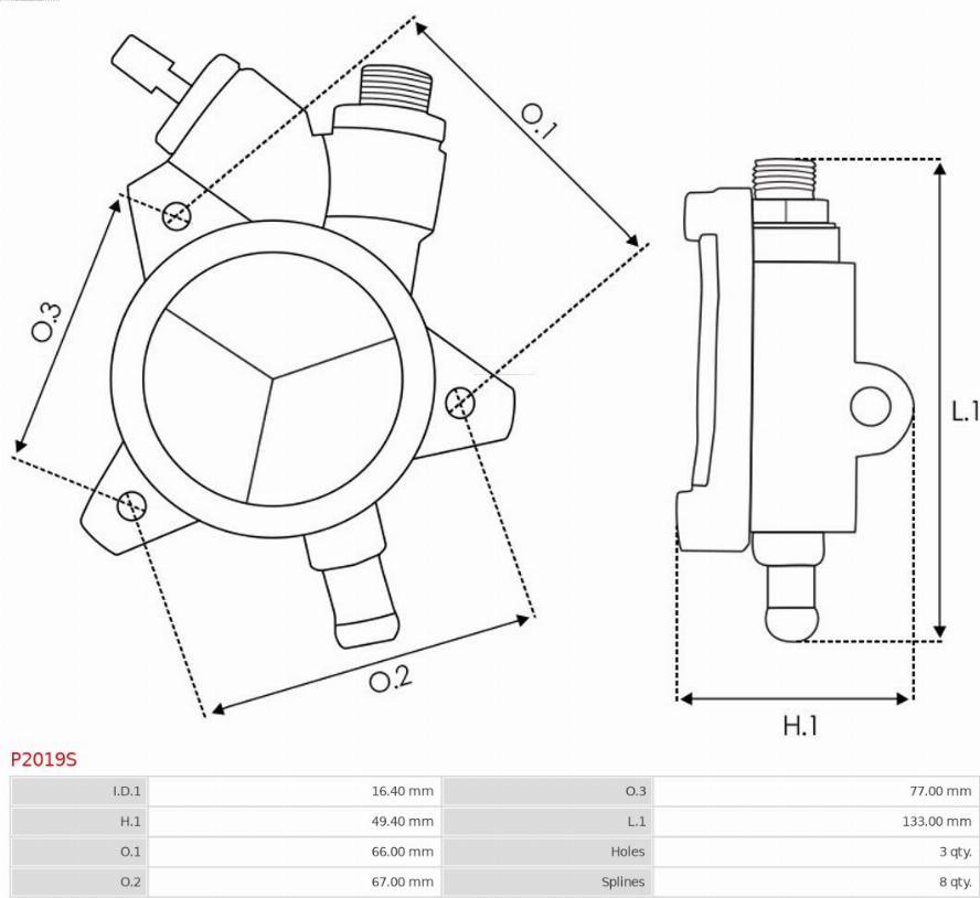 AS-PL P2019S - Вакуумпомпа vvparts.bg