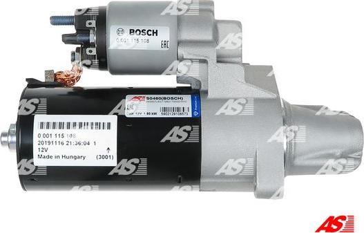 AS-PL S0460(BOSCH) - Стартер vvparts.bg