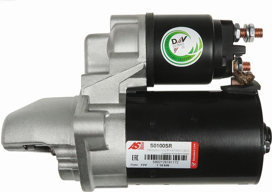 AS-PL S0100SR - Стартер vvparts.bg