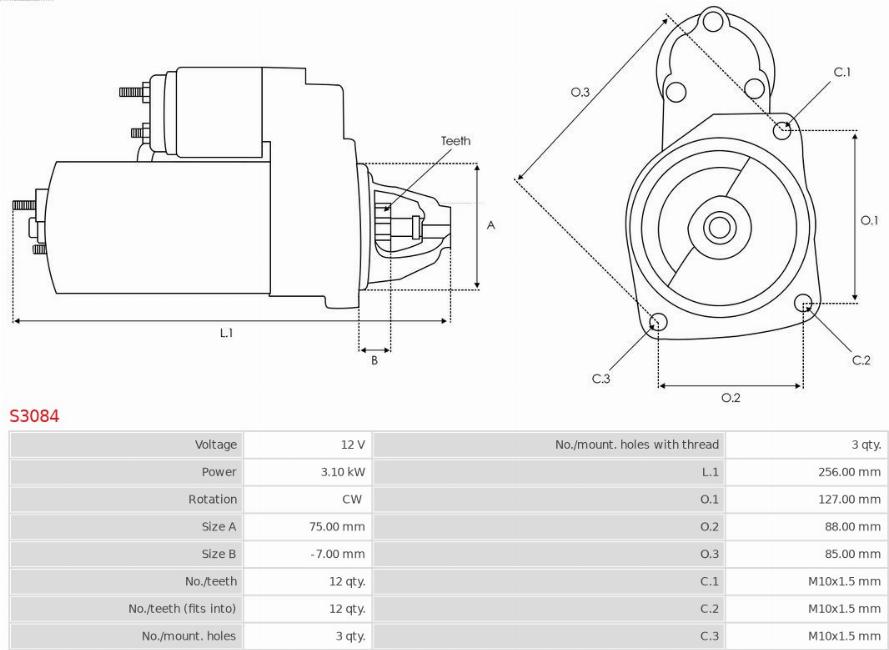 AS-PL S3084 - Стартер vvparts.bg