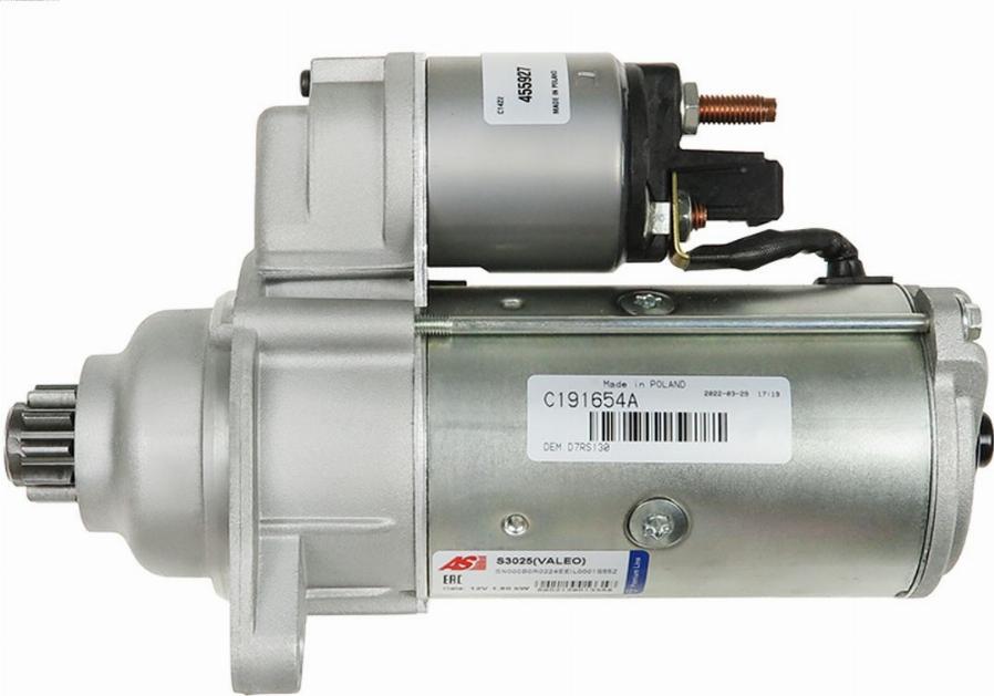 AS-PL S3025(VALEO) - Стартер vvparts.bg