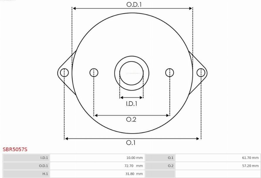 AS-PL SBR5057S - Капак на стартера, карбуратор vvparts.bg