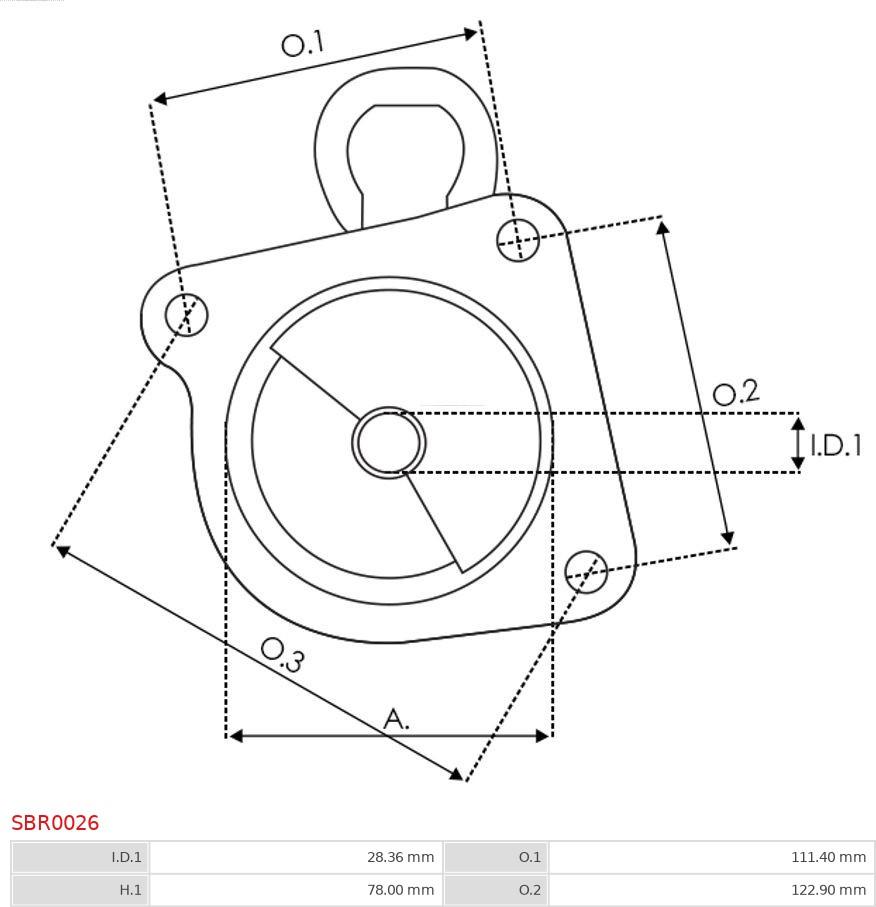 AS-PL SBR0026 - Капак на стартера, карбуратор vvparts.bg