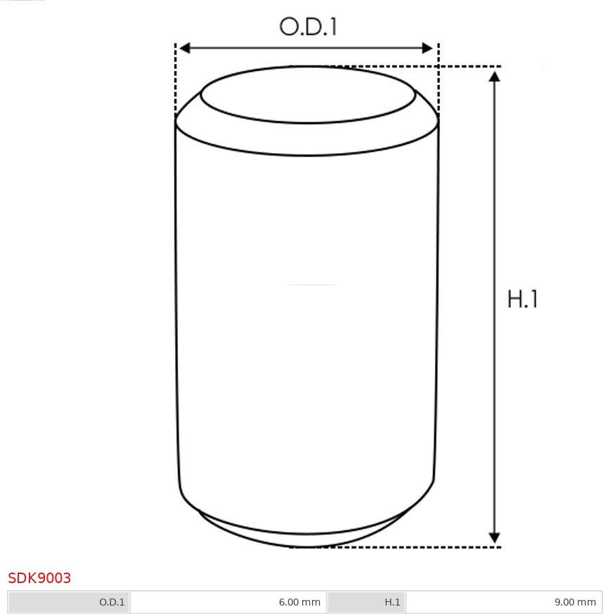 AS-PL SDK9003 - Ремонтен комплект, стартер vvparts.bg