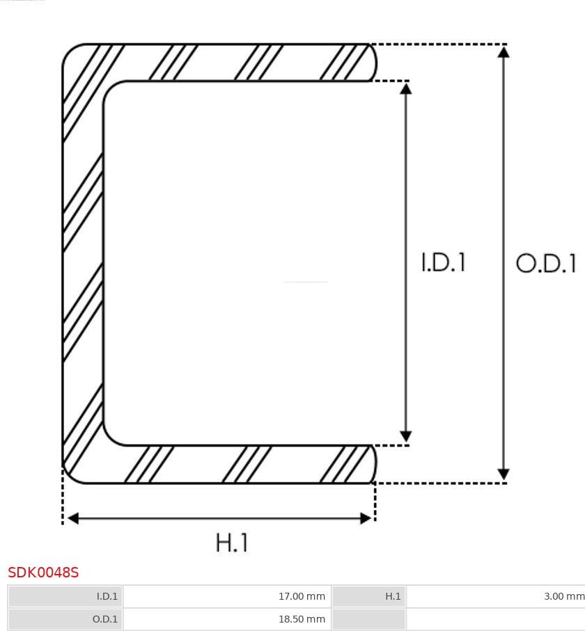 AS-PL SDK0048S - Ремонтен комплект, стартер vvparts.bg