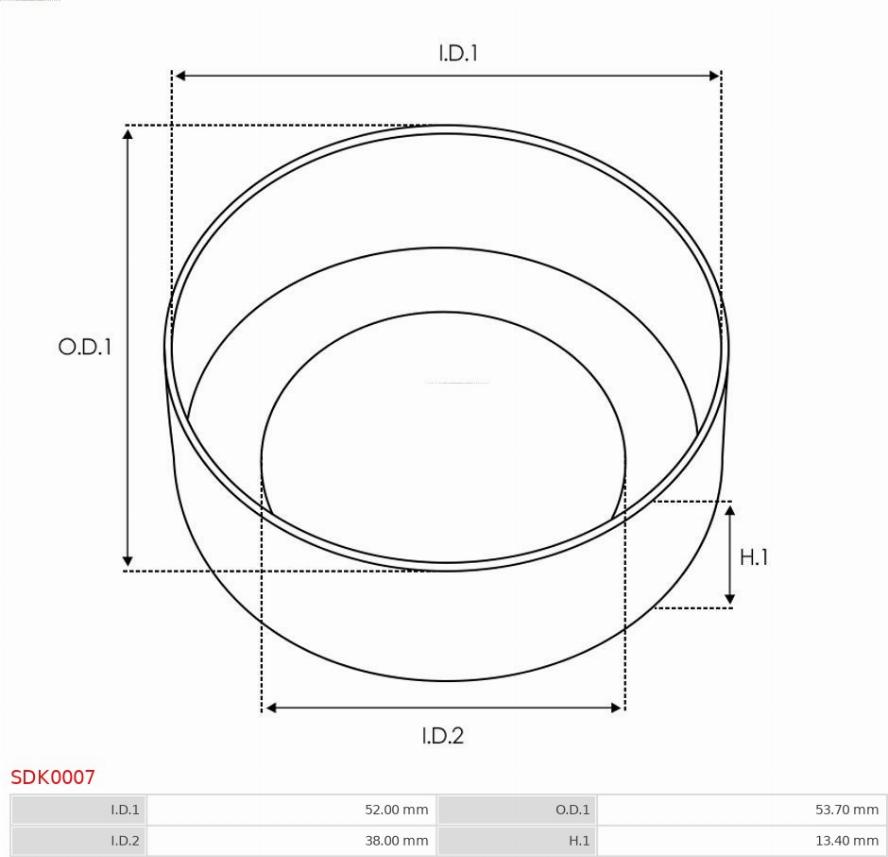 AS-PL SDK0007 - Ремонтен комплект, стартер vvparts.bg