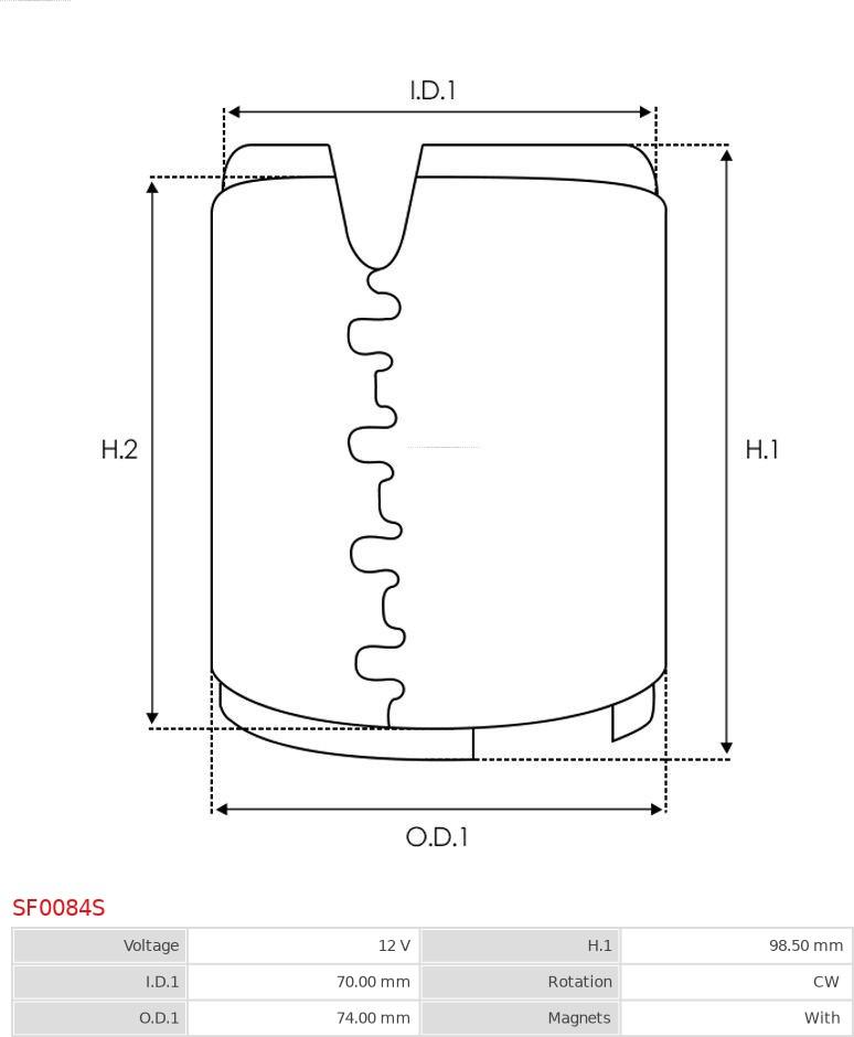 AS-PL SF0084S - Възбудителна намотка, стартер vvparts.bg