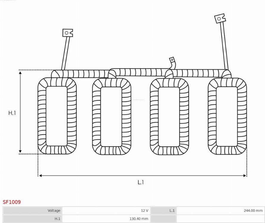AS-PL SF1009 - Възбудителна намотка, стартер vvparts.bg