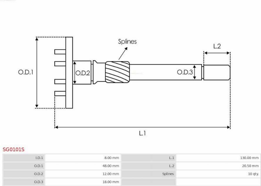 AS-PL SG0101S - Ремонтен комплект, стартер vvparts.bg