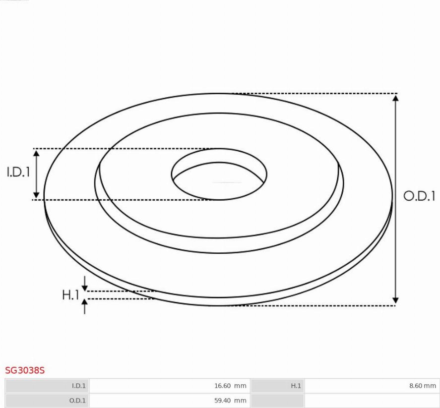 AS-PL SG3038S - Ремонтен комплект, стартер vvparts.bg