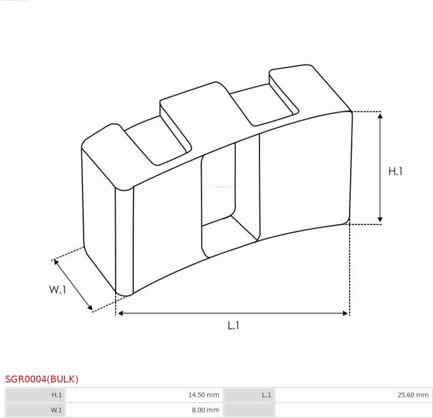 AS-PL SGR0004(BULK) - Ремонтен комплект, стартер vvparts.bg