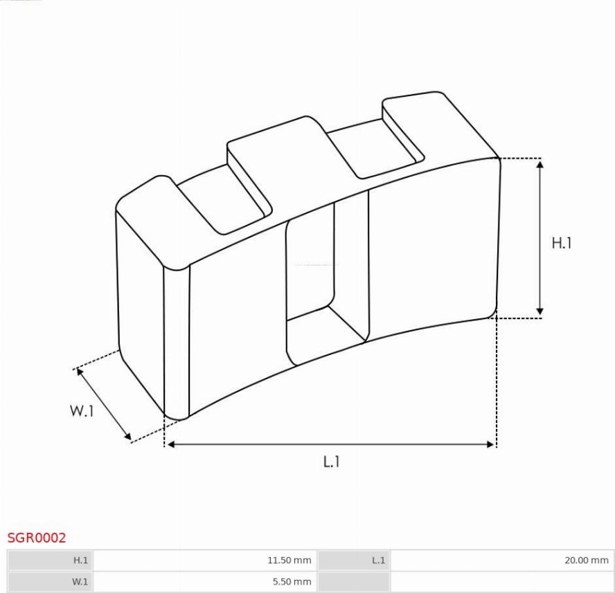 AS-PL SGR0002 - Ремонтен комплект, стартер vvparts.bg