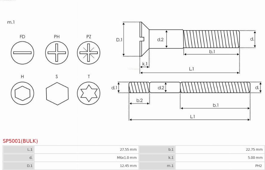 AS-PL SP5001(BULK) - Ремонтен комплект, генератор vvparts.bg