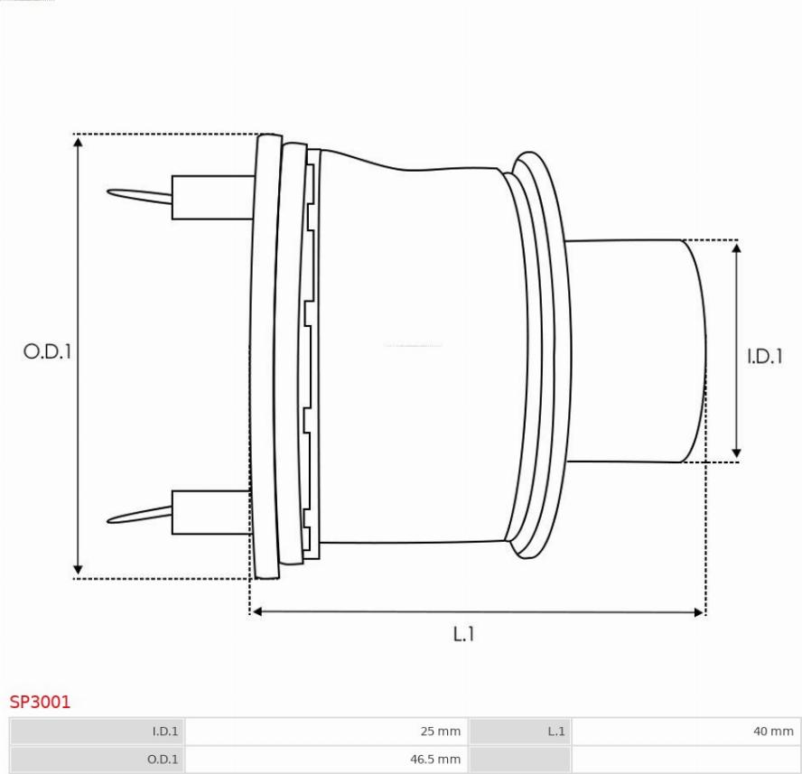 AS-PL SP3001 - Ремонтен комплект, стартер vvparts.bg