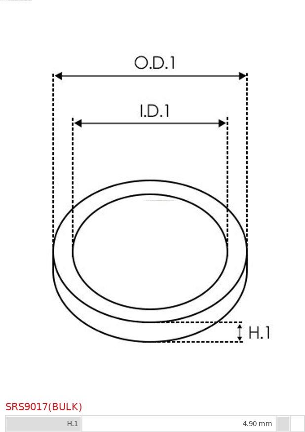 AS-PL SRS9017(BULK) - Ремонтен комплект, генератор vvparts.bg