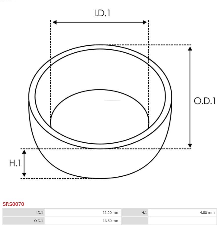 AS-PL SRS0070 - Ремонтен комплект, стартер vvparts.bg