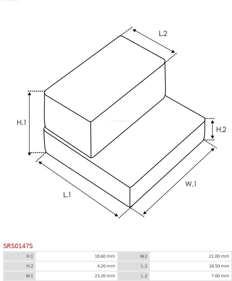 AS-PL SRS0147S - Ремонтен комплект, стартер vvparts.bg