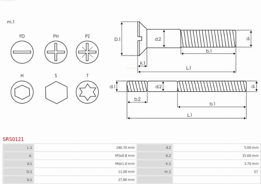 AS-PL SRS0121 - Ремонтен комплект, генератор vvparts.bg