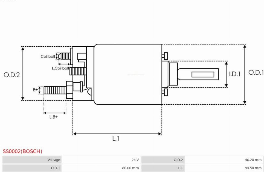 AS-PL SS0002(BOSCH) - Магнитен превключвател, стартер vvparts.bg