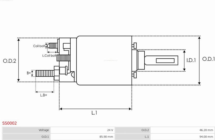 AS-PL SS0002 - Магнитен превключвател, стартер vvparts.bg