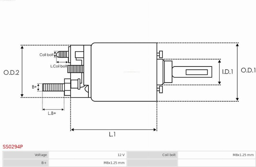 AS-PL SS0294P - Магнитен превключвател, стартер vvparts.bg