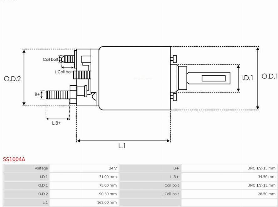 AS-PL SS1004A - Магнитен превключвател, стартер vvparts.bg