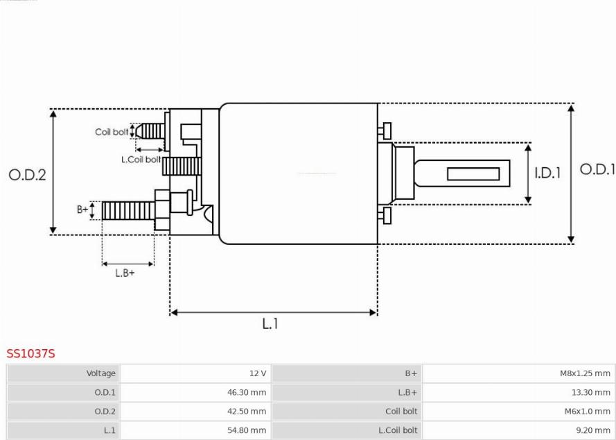 AS-PL SS1037S - Магнитен превключвател, стартер vvparts.bg