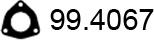 ASSO 99.4067 - Уплътнение, изпускателни тръби vvparts.bg