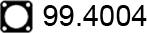 ASSO 99.4004 - Уплътнение, изпускателни тръби vvparts.bg