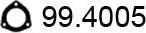 ASSO 99.4005 - Уплътнение, изпускателни тръби vvparts.bg