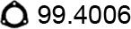 ASSO 99.4006 - Уплътнение, изпускателни тръби vvparts.bg