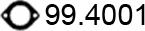 ASSO 99.4001 - Уплътнение, изпускателни тръби vvparts.bg
